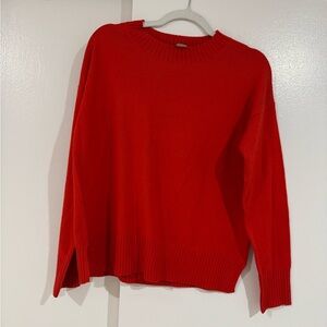 French Connection Vibrant Red Crew Neck Sweater